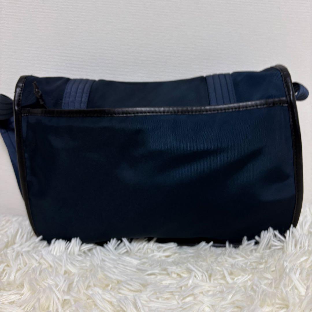 【美品】ラルフローレン ショルダーバッグ メッセンジャー ネイビー