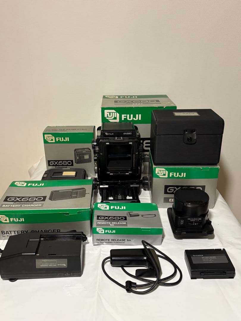 (動作品)中判FUJI GX680+FUJINON 100mm f4 付属品