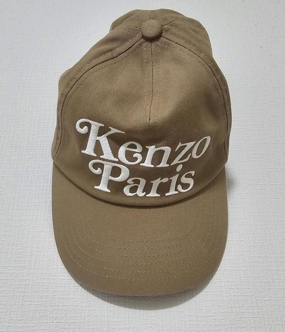 Kenzo ベージュ　キャップ　美品