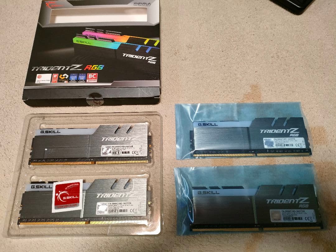 G.SKILL Trident Z DDR4 32GB（8GB×4）