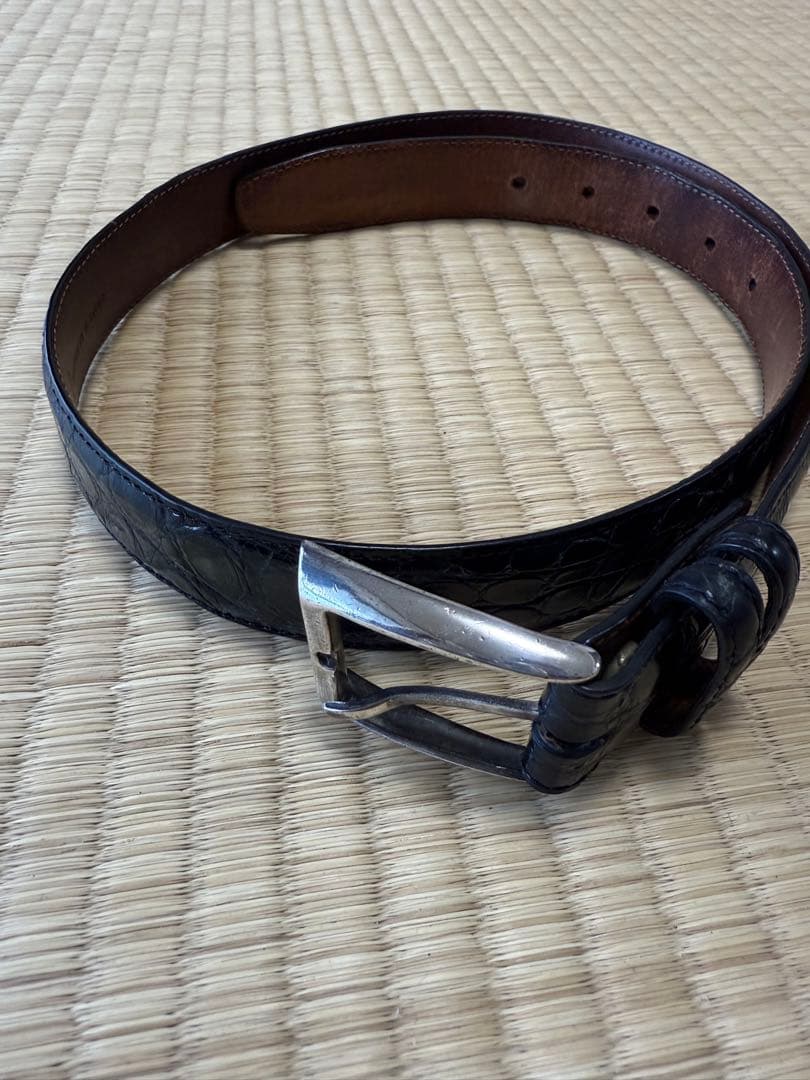 クロコダイルベルト　イタリア製　ZADEH