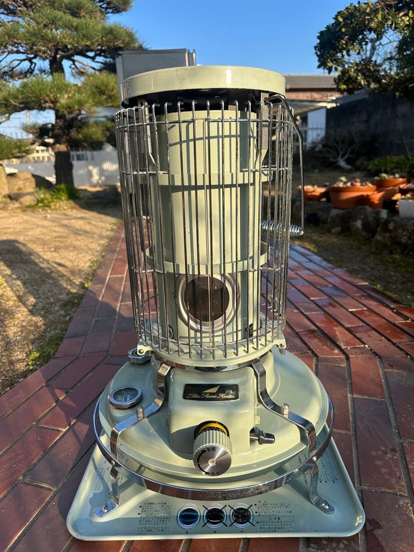 レトロ グリーン 石油ストーブ　03年製