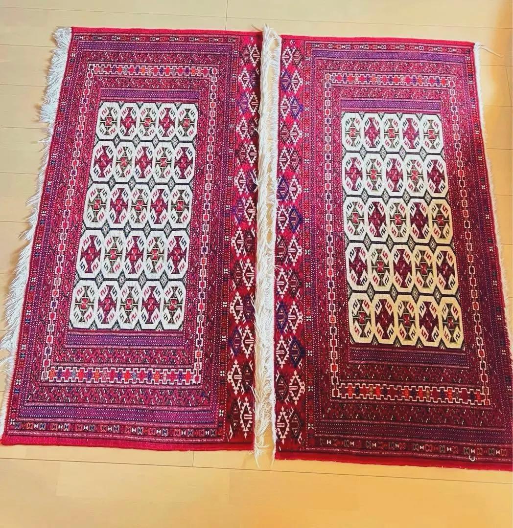 ペルシャ絨毯　ペアセット　ビンテージ