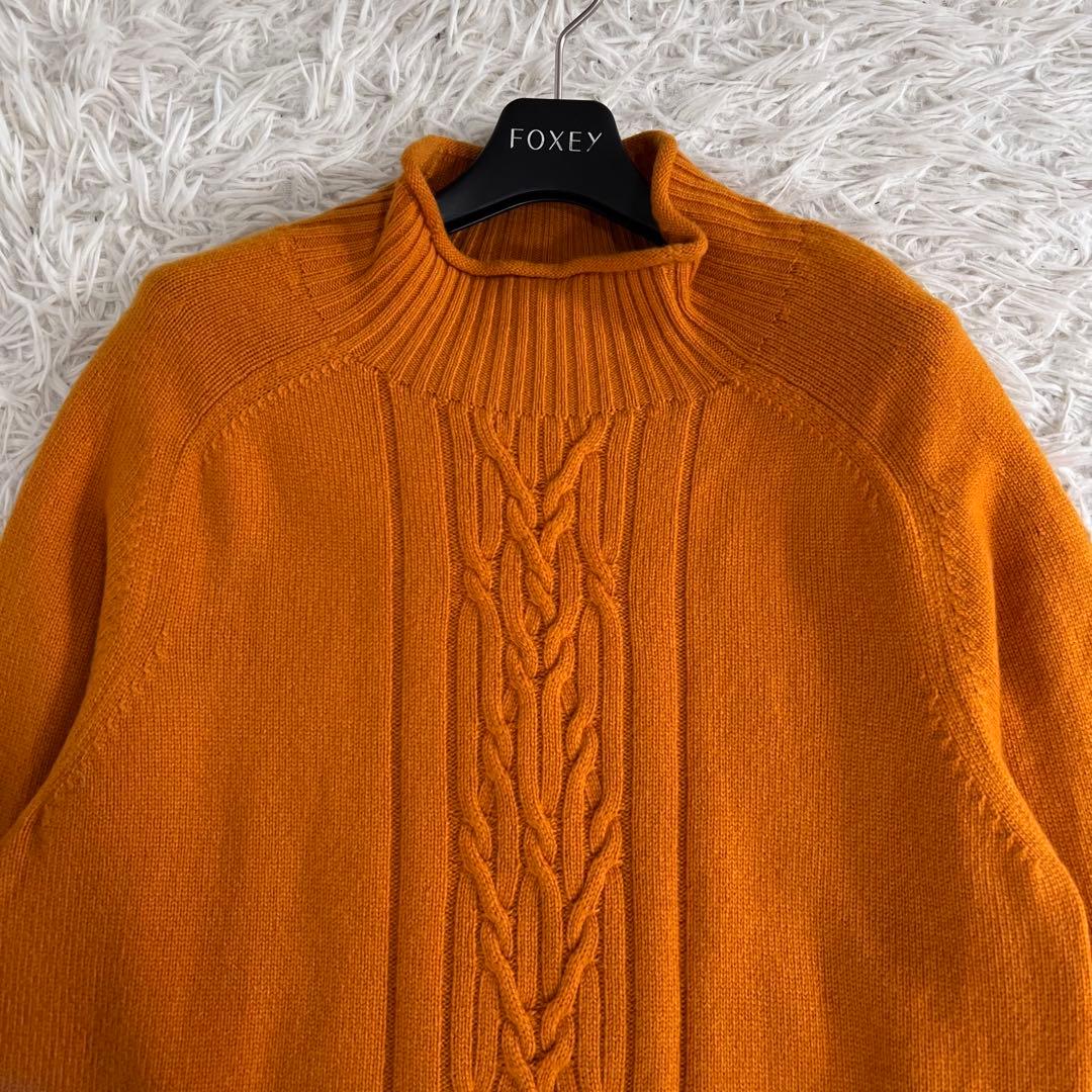 Loro Piana ロロピアーナ カシミヤ ケーブル ハイネック ニット 48