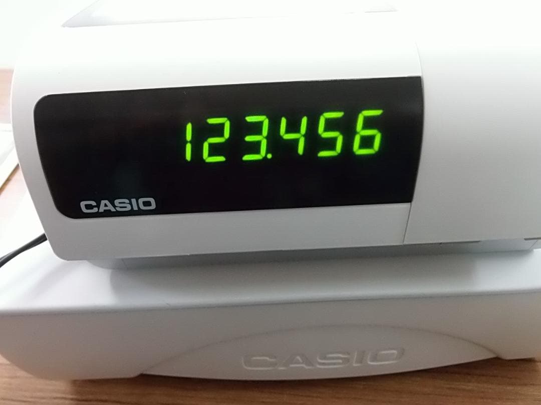 ケーブル付1225領収書設定無料カシオTE-400インボイスレジスターSDカード