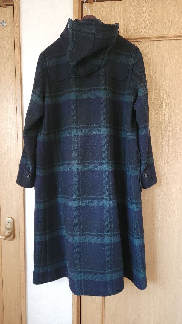 BEAMS BOY ネイビー チェック ダッフルコート