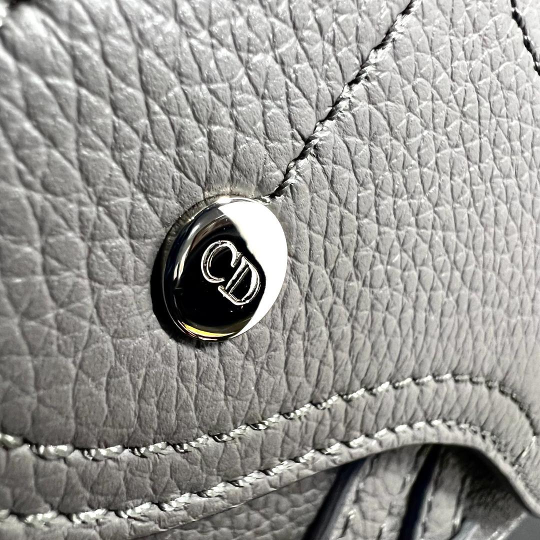 ✨極美品＆超人気品‼️✨ ディオール サドル キーホルダー ポーチ グレーカラー