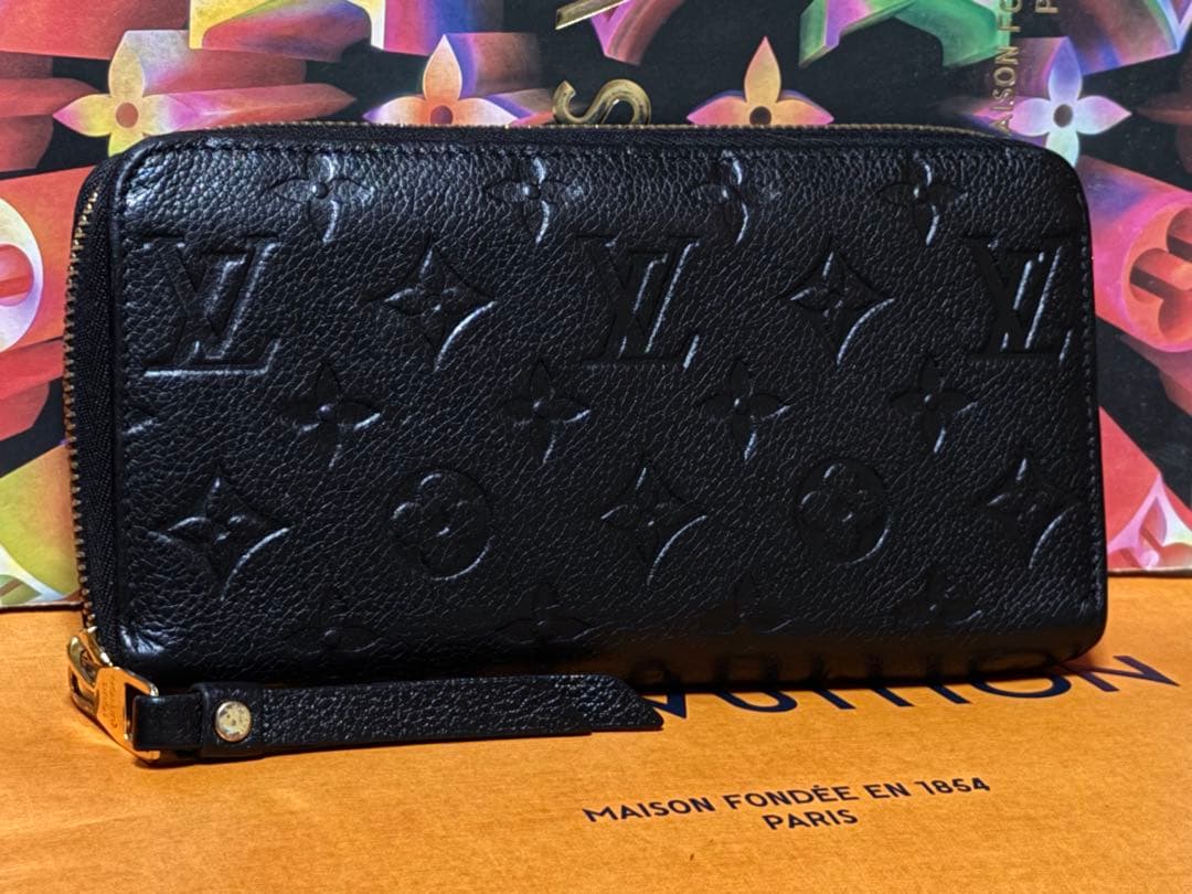 良品！新型　ルイヴィトン　アンプラント　ジッピーウォレット長財布　黒