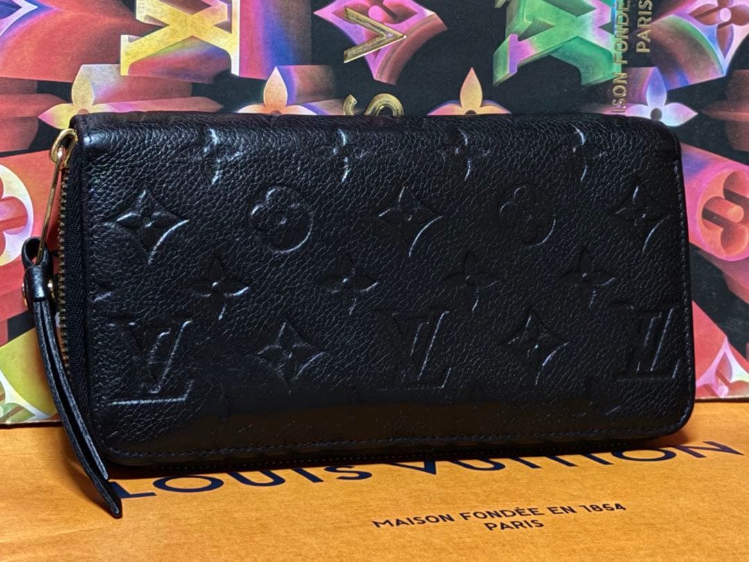 良品！新型　ルイヴィトン　アンプラント　ジッピーウォレット長財布　黒