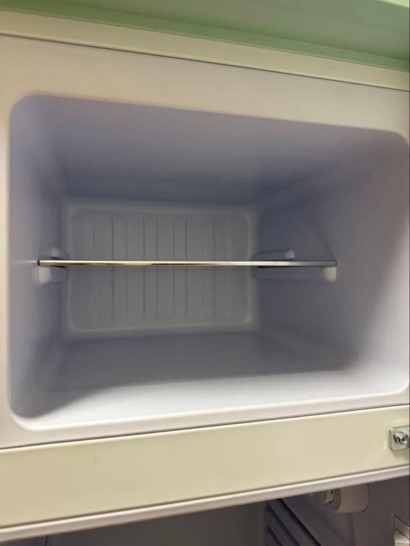 アイリスプラザ 114Lレトロ冷凍冷蔵庫 PRR-122D-LGライトグリーン色