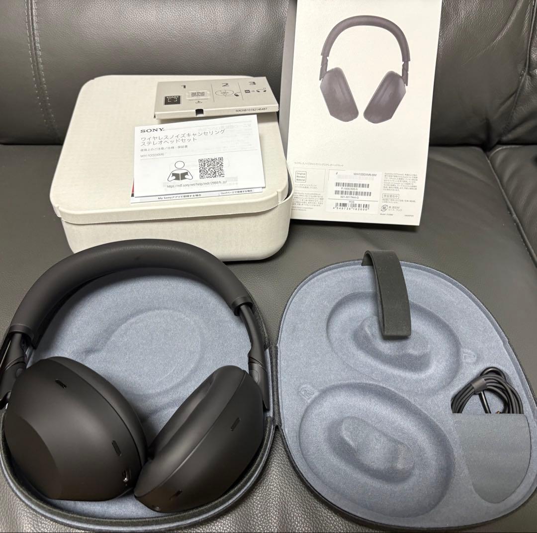 SONY WH-1000XM6 ワイヤレスヘッドホン（ブラック）
