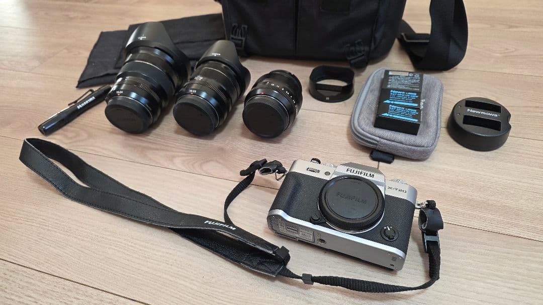 【フルセット】Fujifilm XT20 ミラーレスカメラ 3本レンズ付き