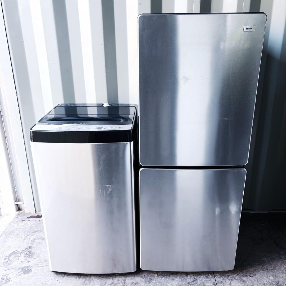 運搬取付無料！ステンレス純正Haierスタイリッシュ家電2点セット！完動超美品！