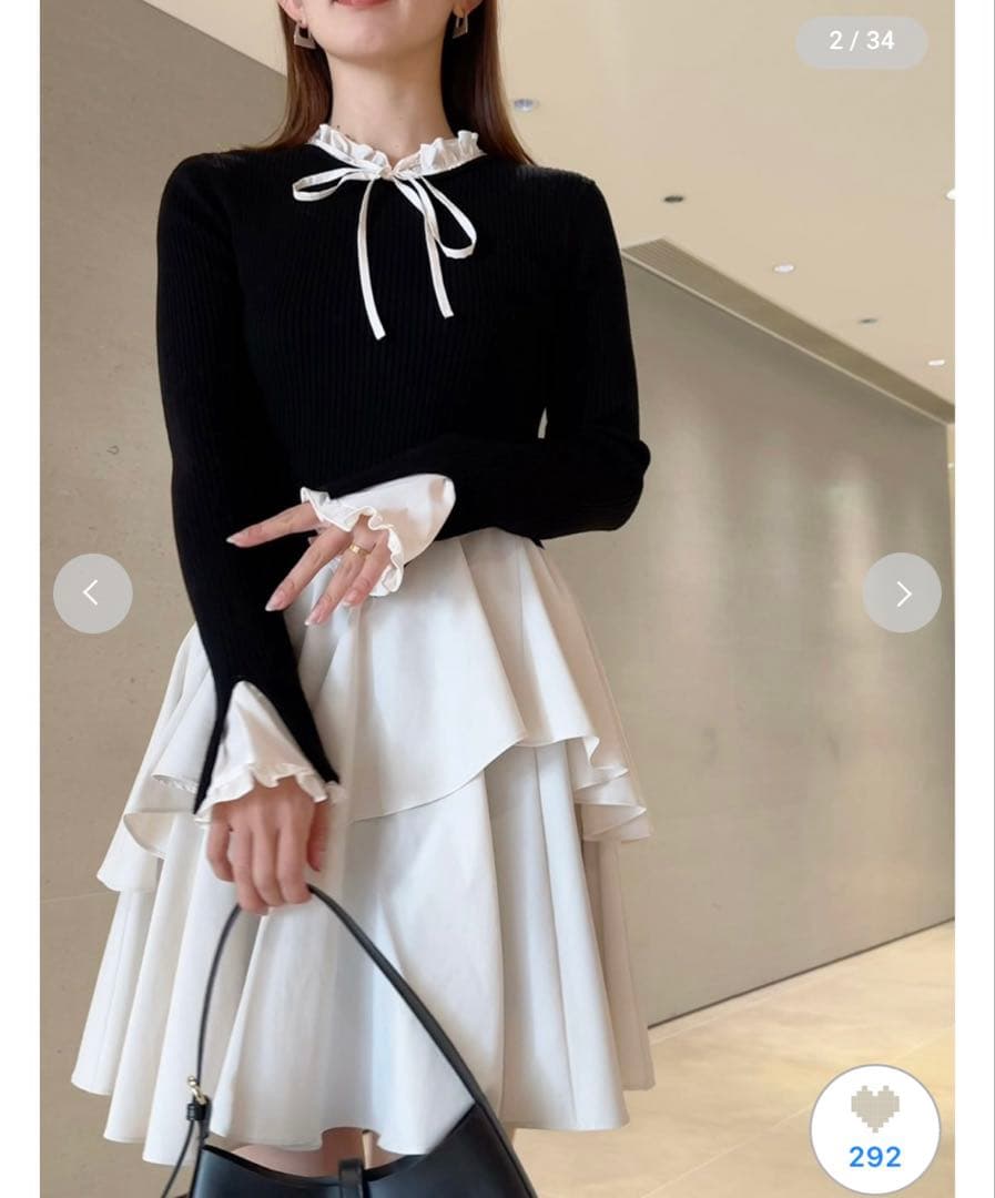 h.r様　スナイデル　Sustainableドッキングミニニットワンピース