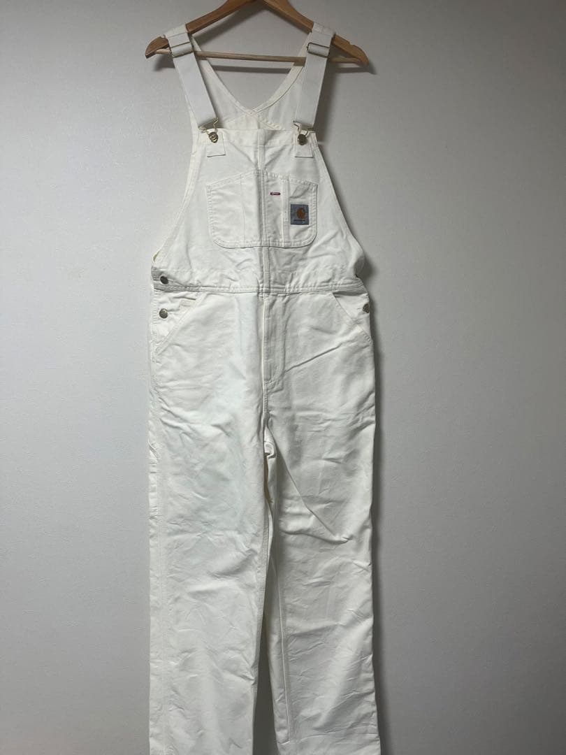 Carhartt BIB OVERALL ホワイト 32×32