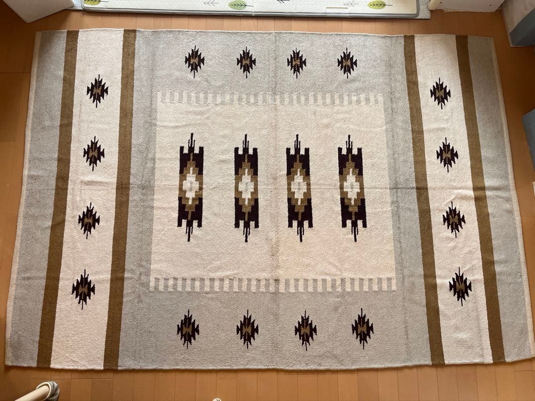 【レア】WTW ラグマット 200×140 ネイティブ柄　オルテガ柄