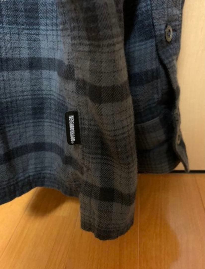 NEIGHBORHOOD ネルシャツ　グレー　L