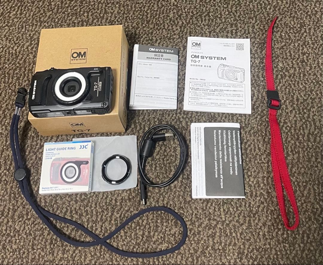 オリンパス　OM SYSTEM Tough TG-7 JJC LEDライト付