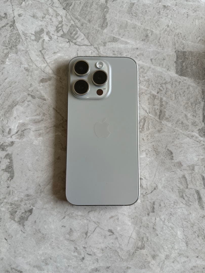 US海外版 無音カメラ iPhone 15 Pro シルバー 美品・動作良好