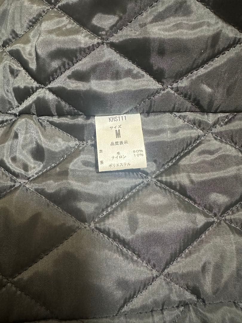 KANKO 軽量ウールダッフルコート M ブラック　2024AW