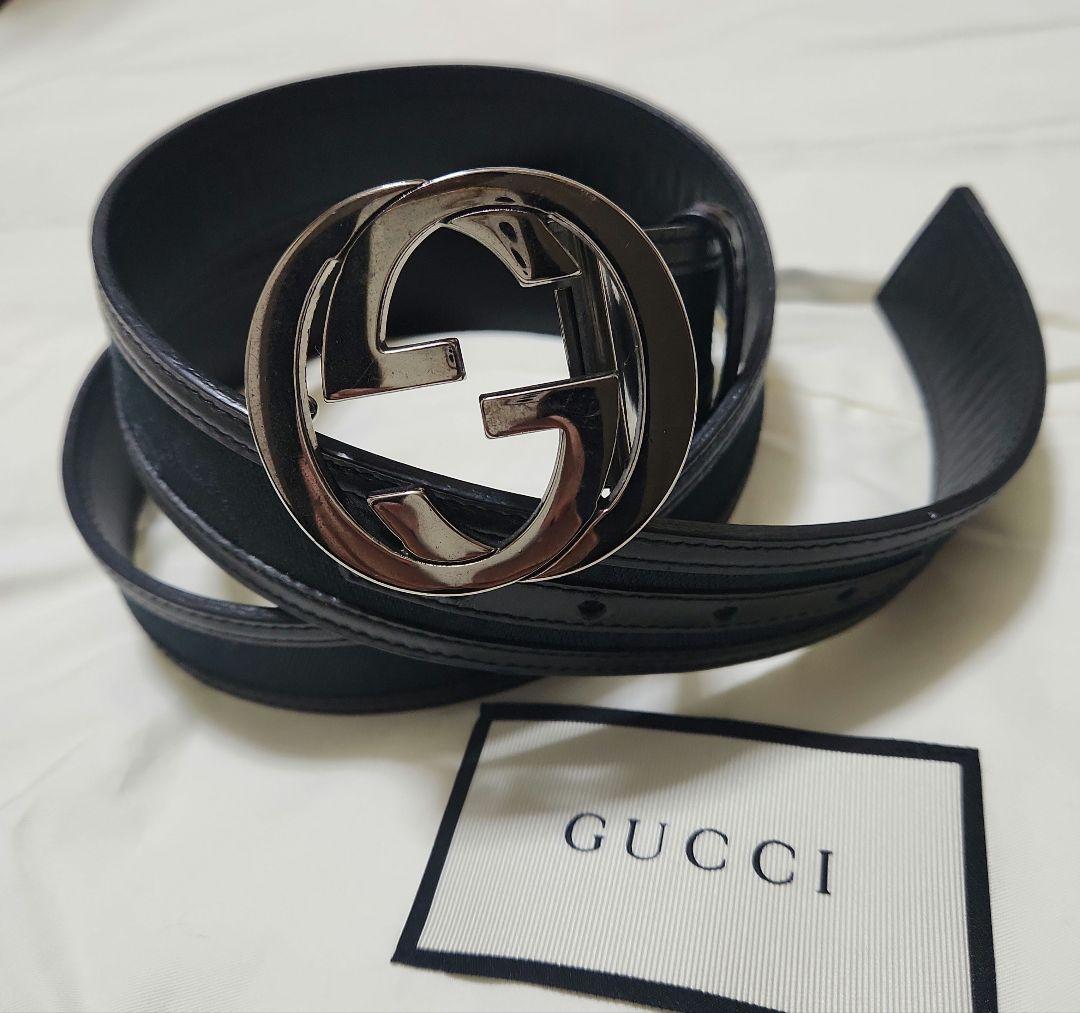 a*様 GUCCI ダブルG レザーベルト 正規品 美品 定番