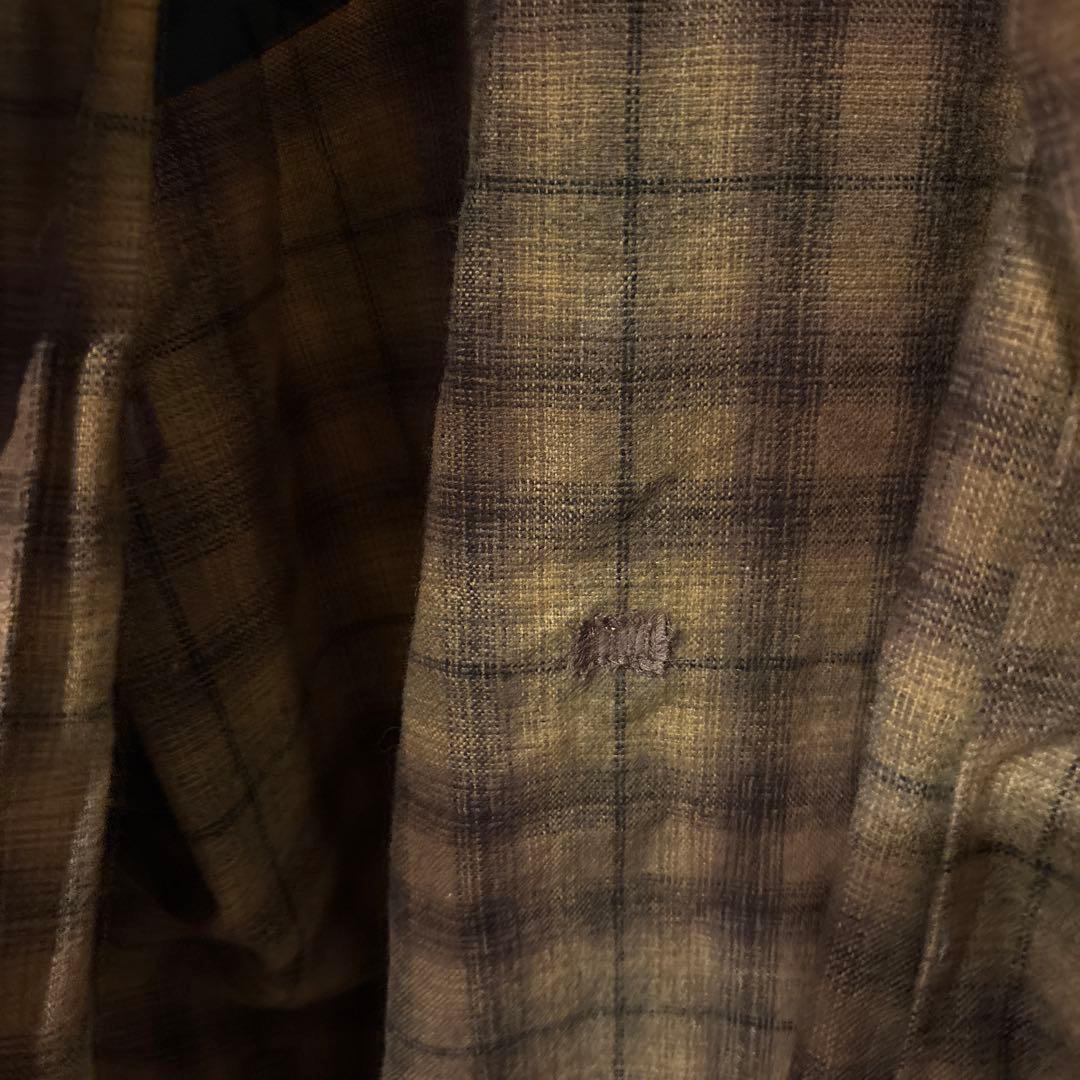 40s〜50s Sears The Men’s Store ウールシャツ黒金タグ