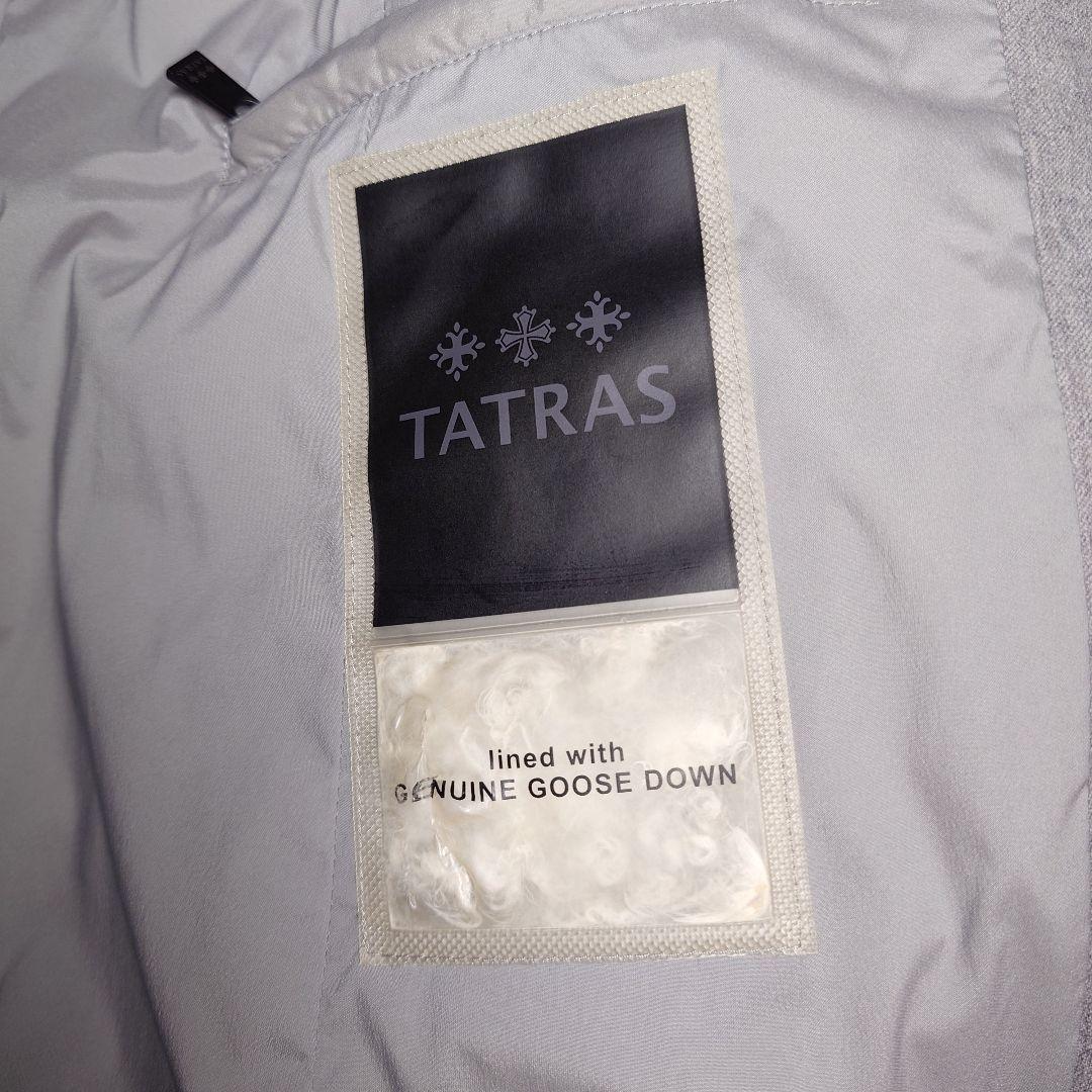 TATRAS ラビアナ ファー付 ダウンジャケット ウール Aライン グレー S
