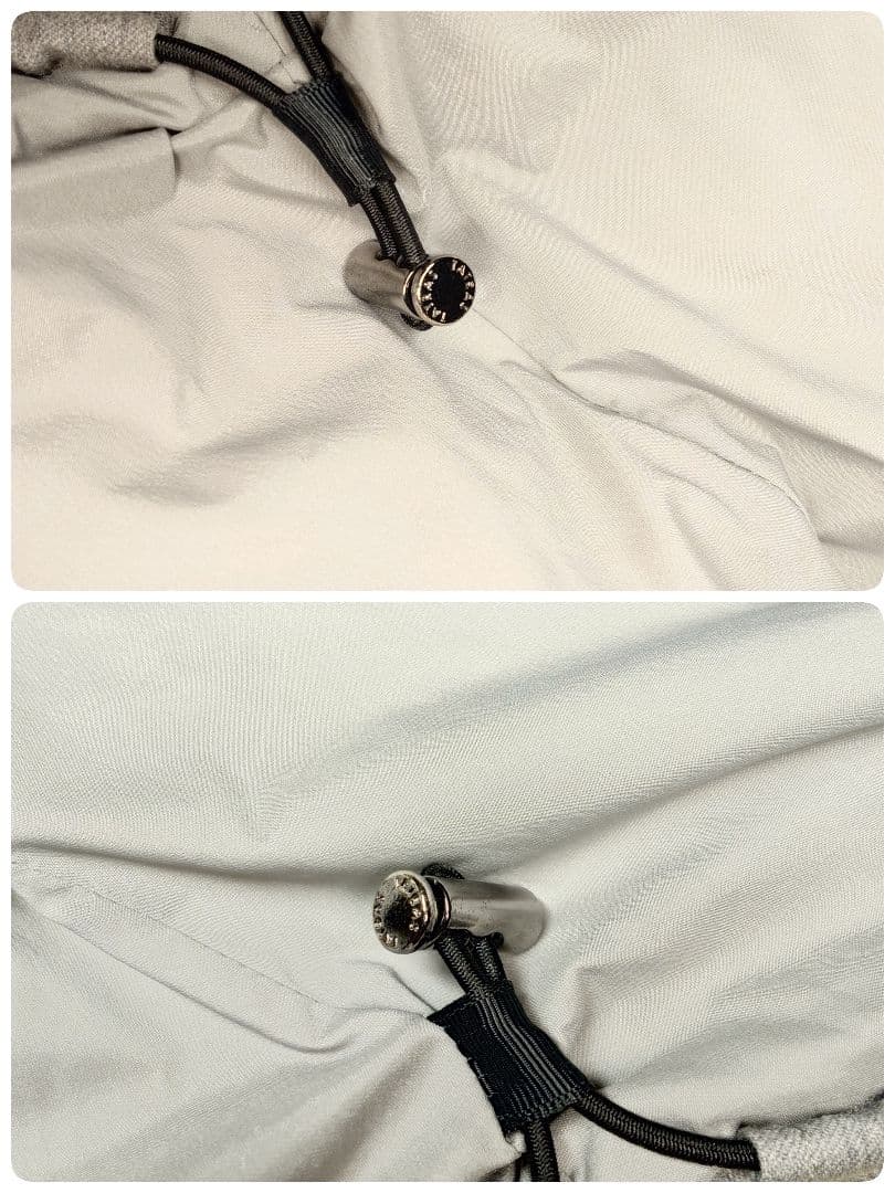 TATRAS ラビアナ ファー付 ダウンジャケット ウール Aライン グレー S