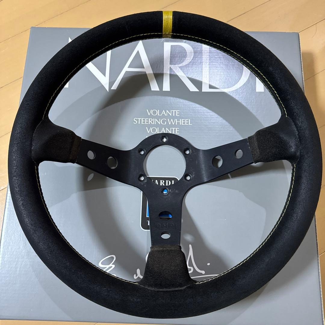 OMP スウェード ステアリング ディープコーン 3本スポーク 33φ 即納