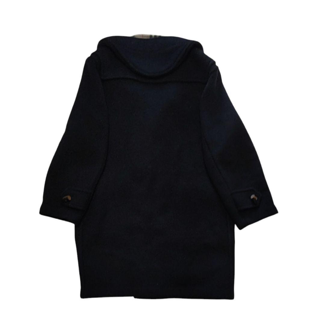 定番人気　BURBERRY　ダッフルコート　ウール　黒　ブラック　大きいサイズ