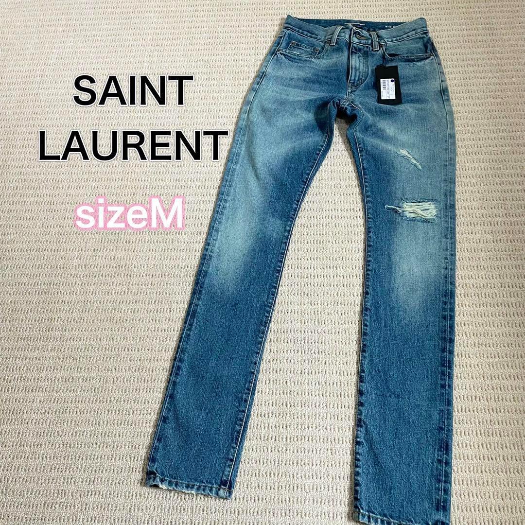 【未使用】サイズM サンローラン ストレートデニム セルビッジ