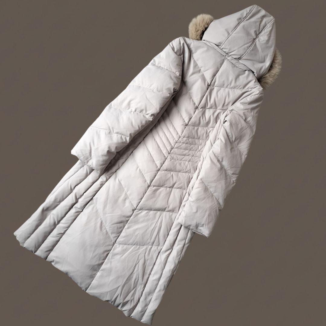 美品✨noa-ge ダウンロングコート ブルーフォックスファー ML相当