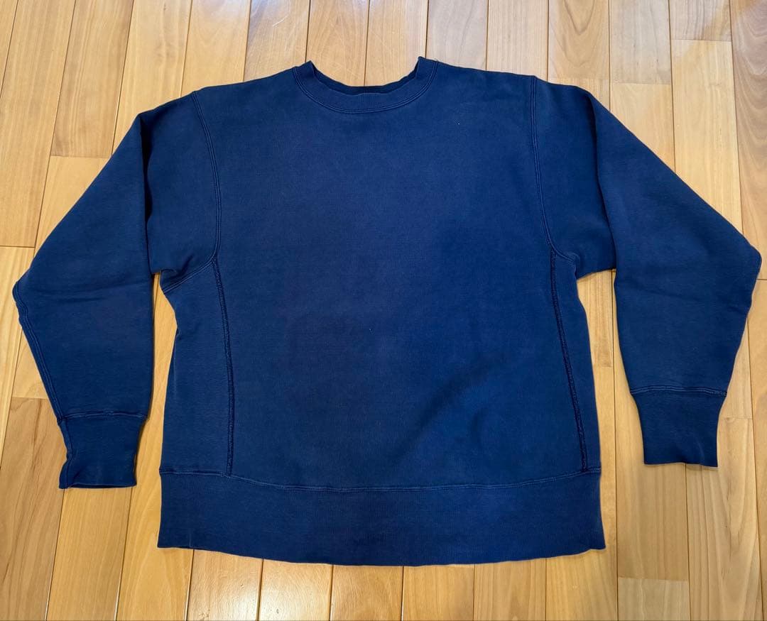 完全目なし　リバースウィーブ　ネイビー　フェード　トリコタグ中期