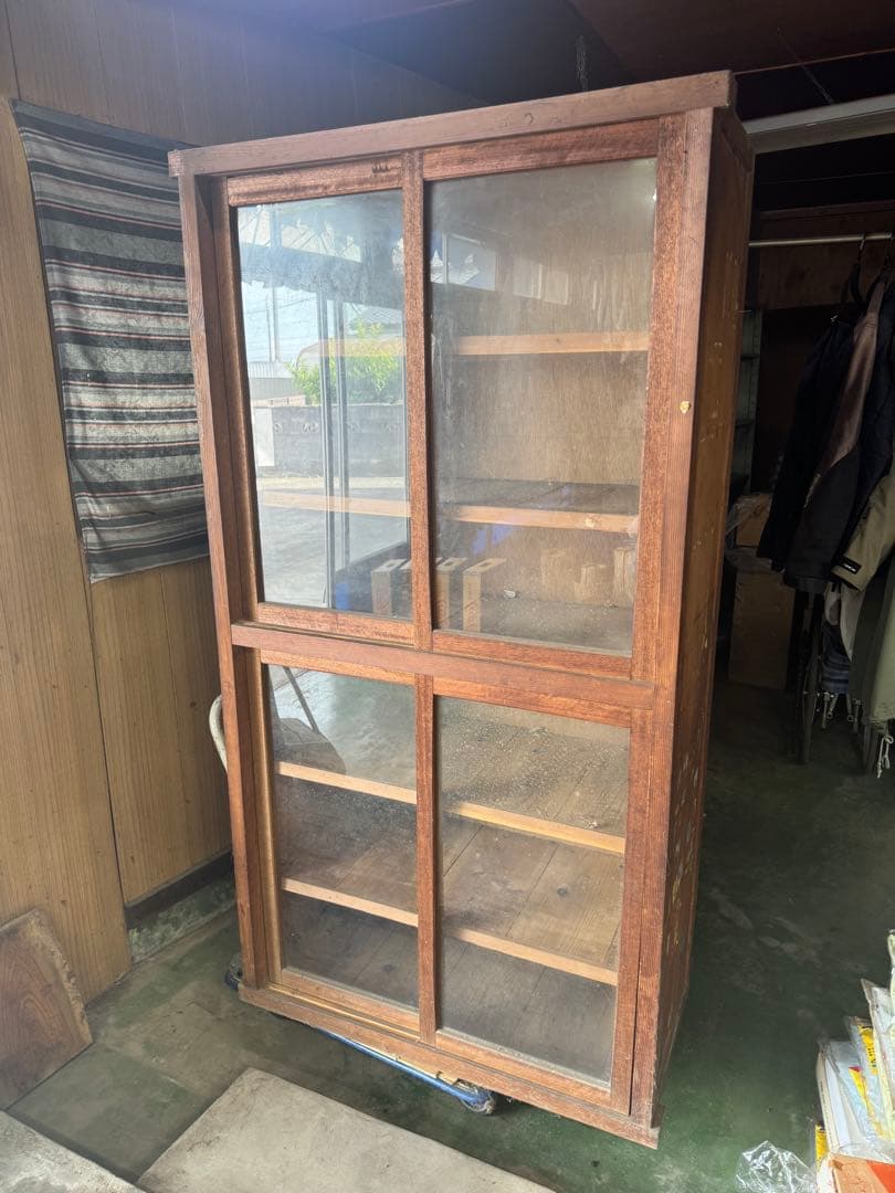 昭和レトロ 二段商品棚 ショーケース 引き取り限定