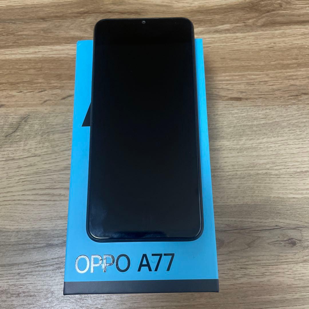 OPPO A77 ブラック　スマートフォン