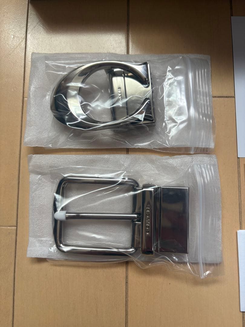 コーチ COACH リバーシブル ブラック シグネチャーベルト