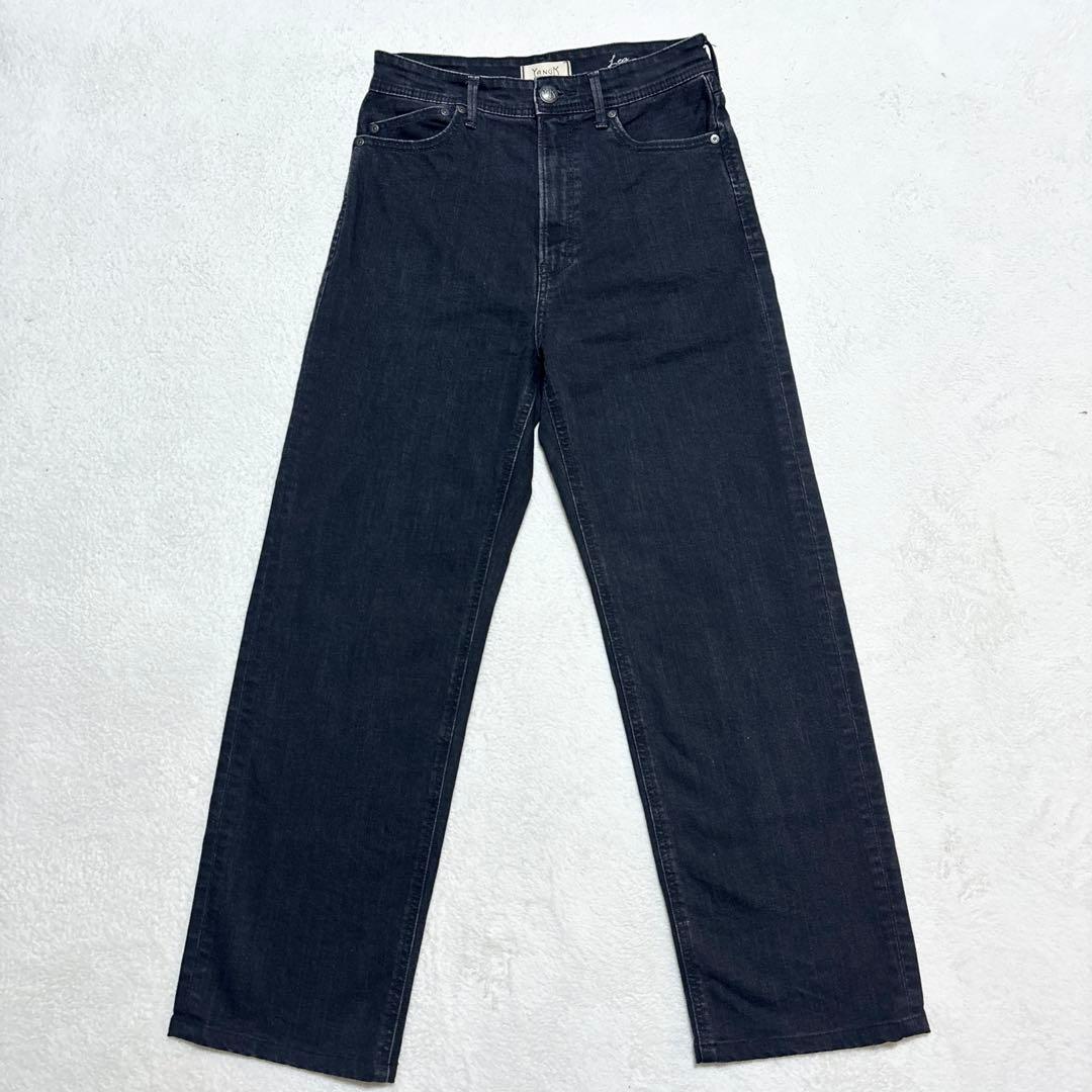 【美品】YANUK ボーイズストレート Lea レア ブラック デニム 26