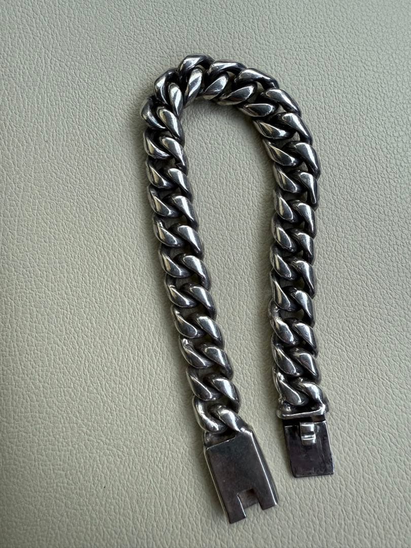 925シルバー チェーンブレスレット 約20cm