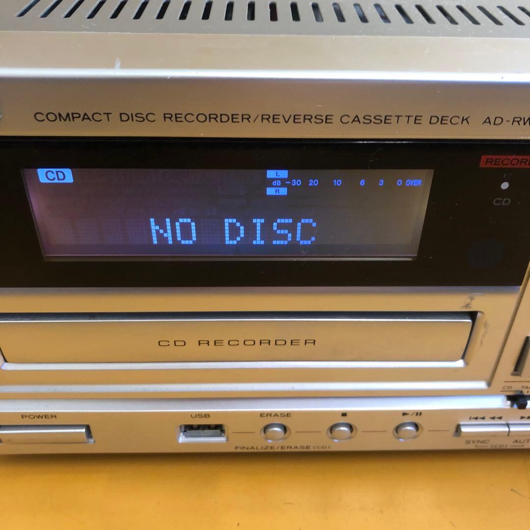 TEAC AD-RW900S CDレコーダー・カセットデッキ 通電OK ジャンク