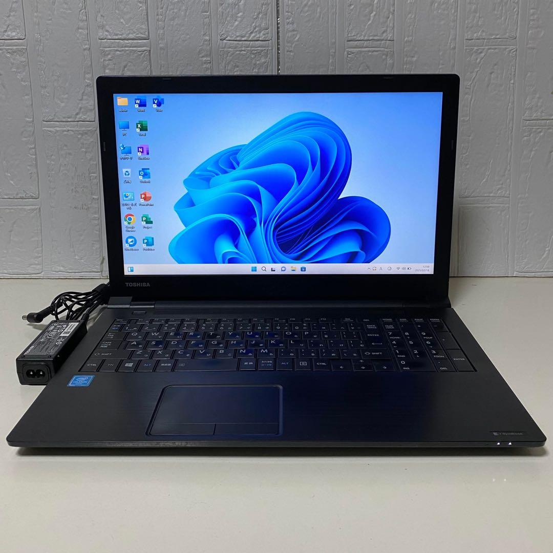 Windows11 オフィス付き　メモリ8GB TOSHIBAノートPC