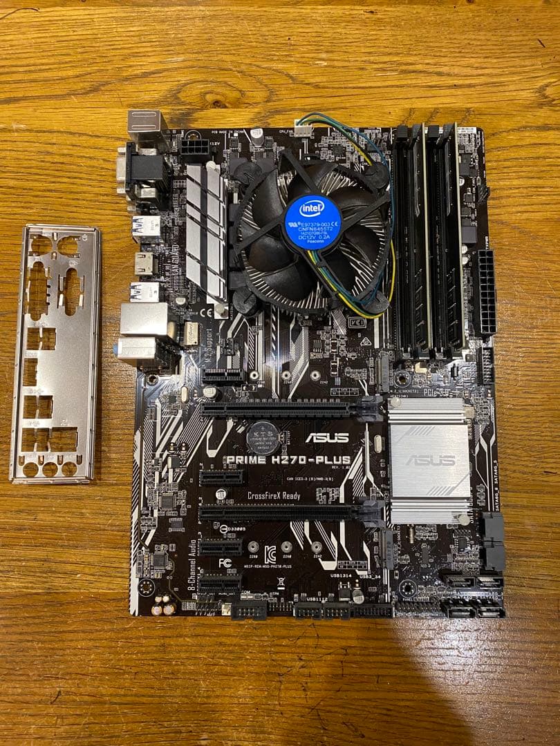 H270-PLUS、i7-6700、メモリ16GB マザーボード、CPUセット