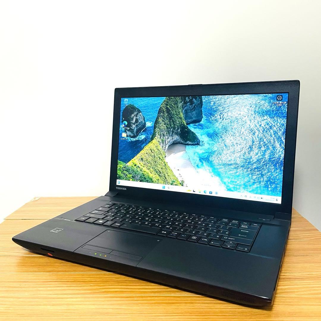 サクサクSSD 東芝ブラックノートパソコンWindows11オフィスDVD