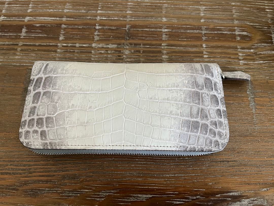 新進工房 バタール ヒマラヤクロコ　長財布　ヘンローン社