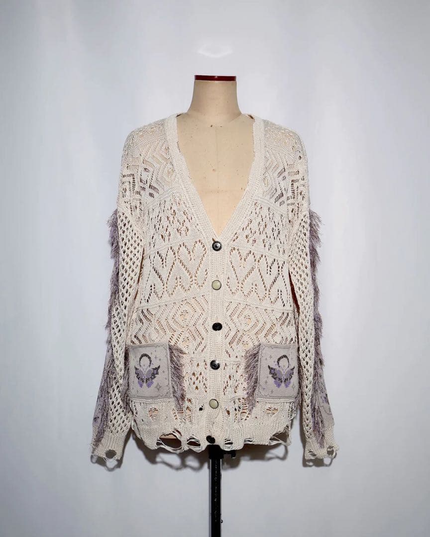 rurumu:♡ revival fringe knit cardigan