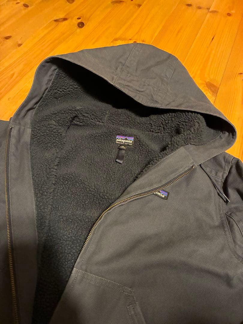 【廃番】Patagonia ラインドキャンバスフーディー XS ネイビー