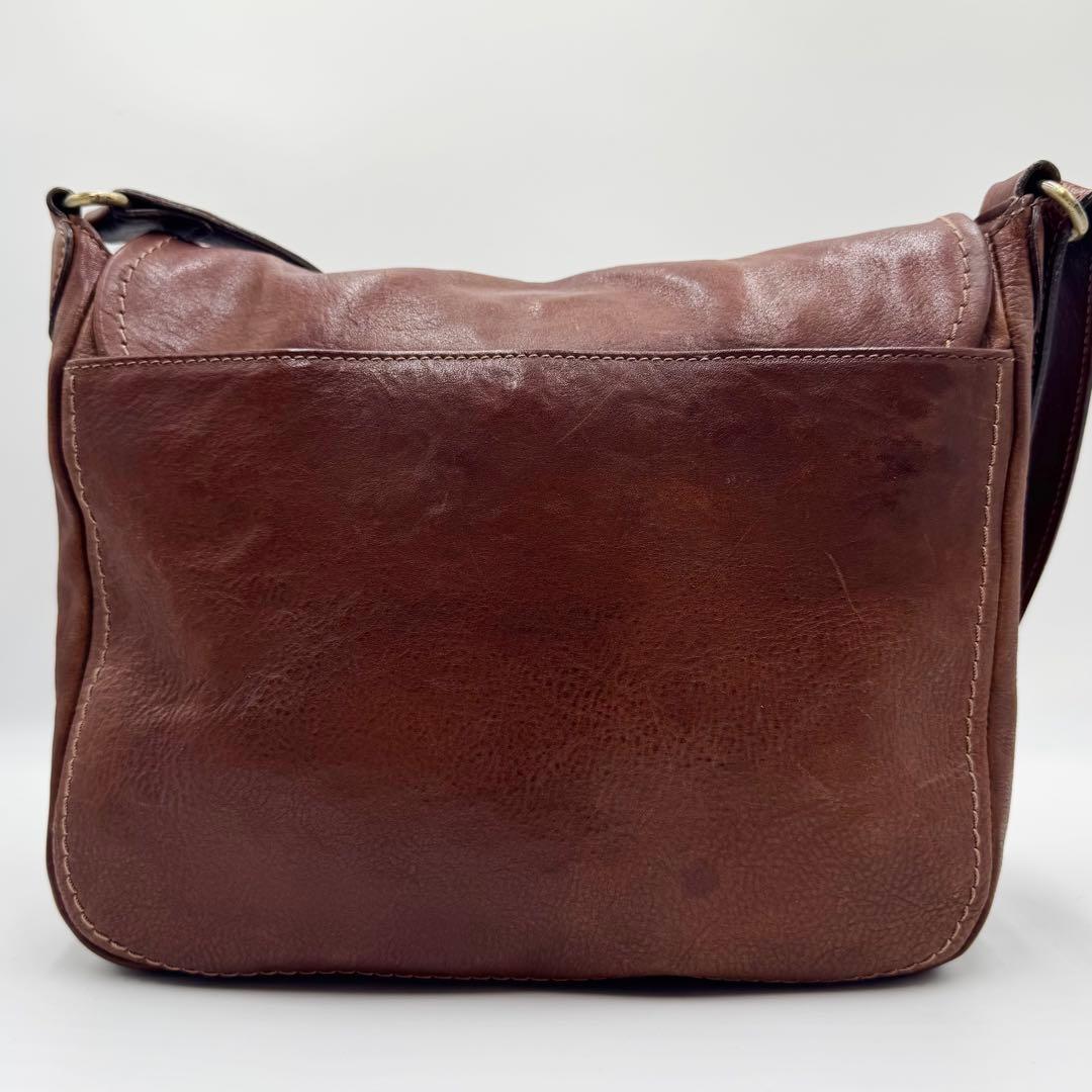 美品✨ 土屋鞄製造所 トーンオイルヌメ ショルダーバッグ レザー ブラウン