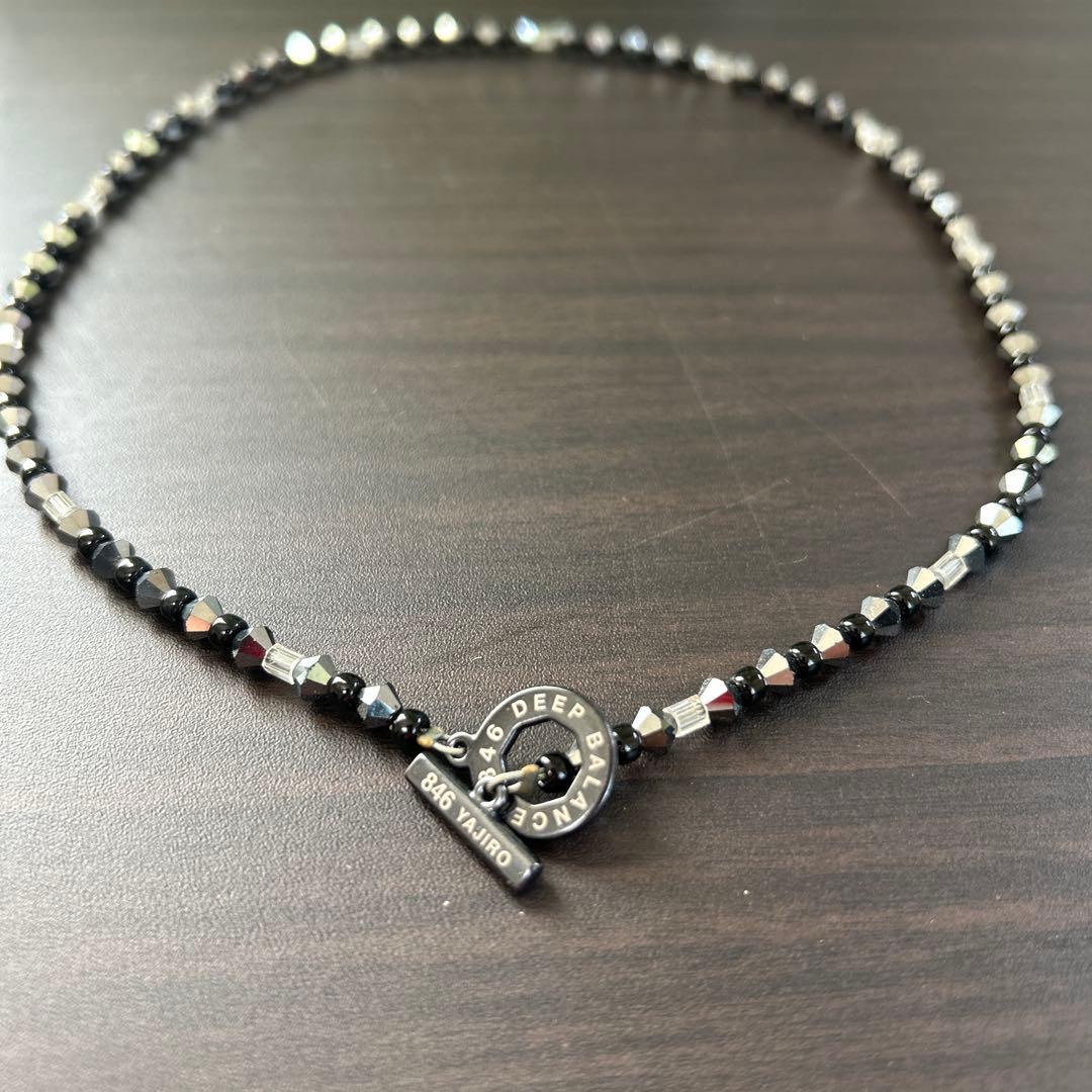 846ネックレス ブラック・シルバー