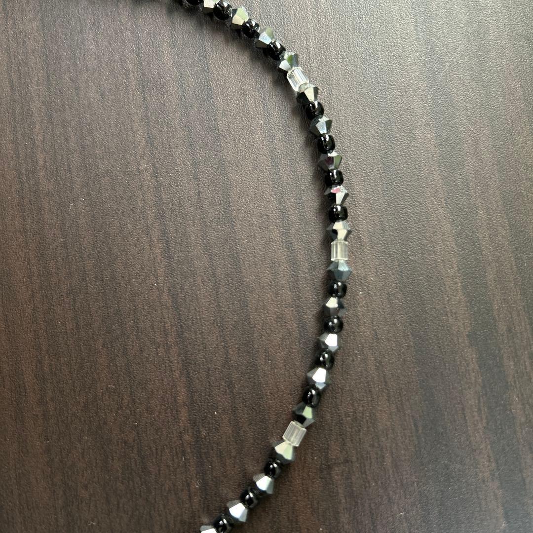 846ネックレス ブラック・シルバー