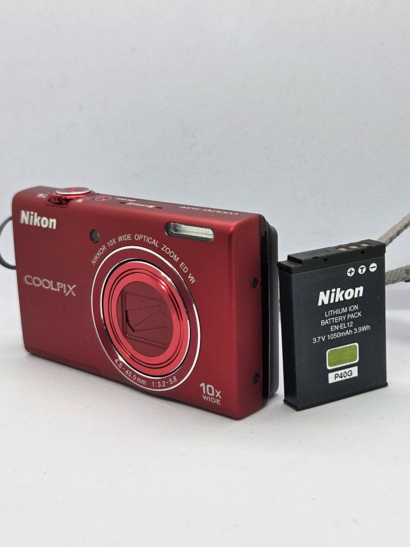 【美品】【スマホ転送OK】ニコン Nikon COOLPIX S6200 レッド