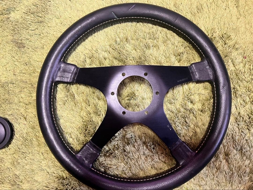 NARDI personal ステアリング 黒レザー ボス付き